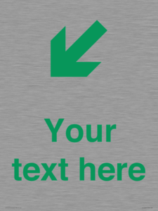 Custom Safe Condition inverse: Green Down left right arrow